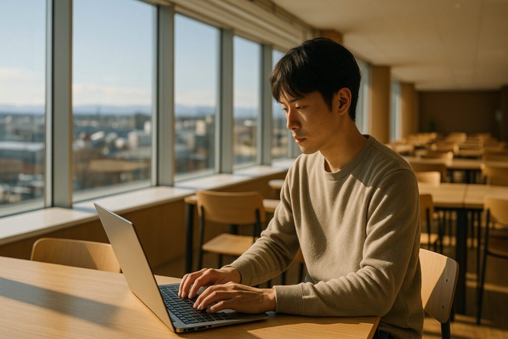 函館のコワーキングスペース（Gスクウェア）での仕事