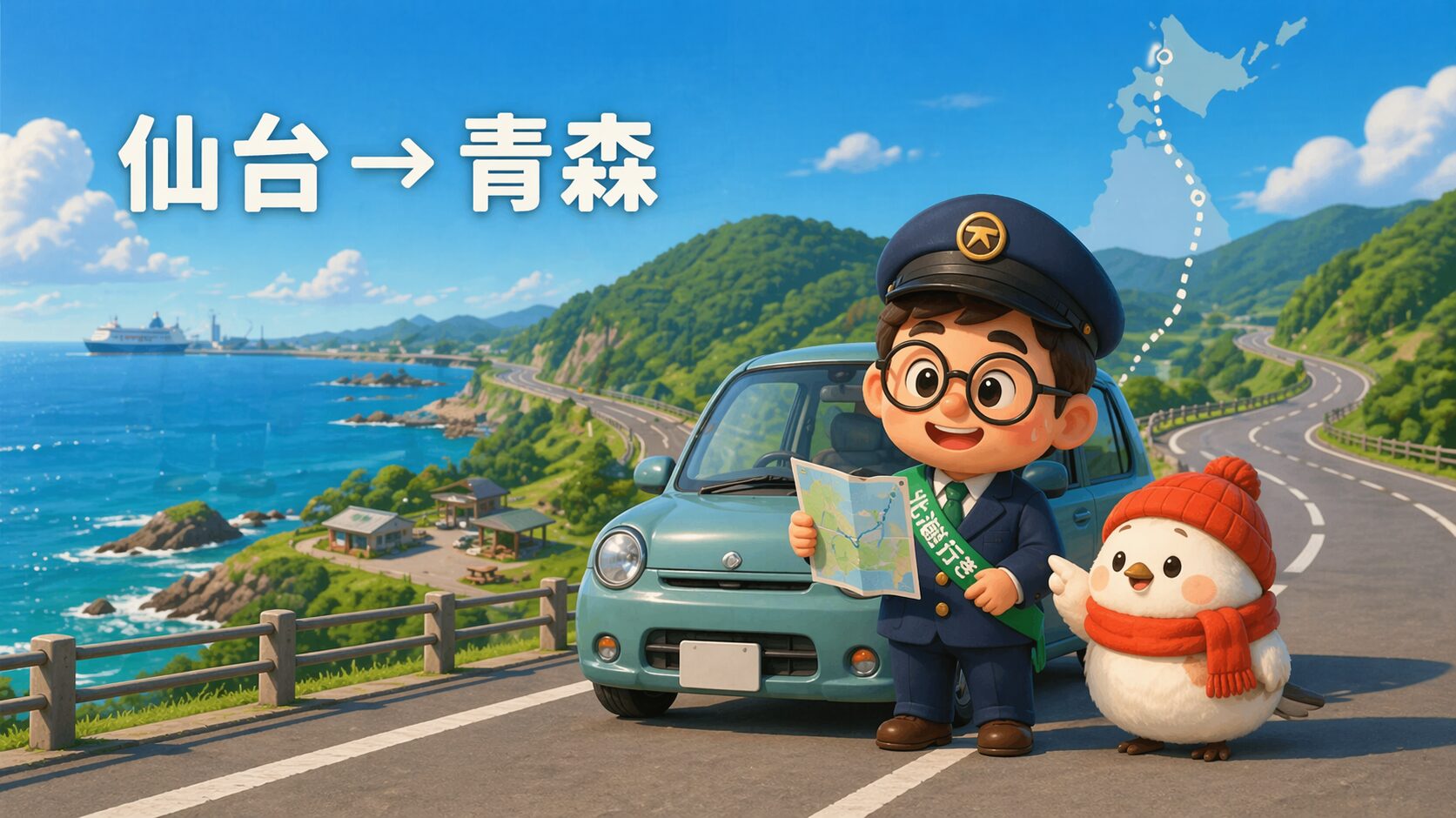 仙台から青森を三陸道で移動