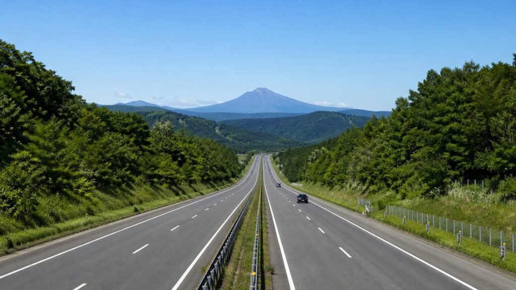 函館から札幌まで、高速道路を使うパターン・使わないパターン