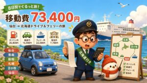 仙台から北海道へ！車＋フェリー8日間移動費の実録｜フリーランスの経費按分と旅のリアル